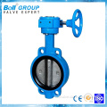 manual rubber seal flange butterfly valve